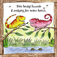 Two Lucky Lizards...