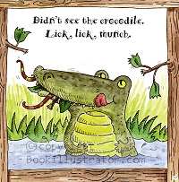 Two Lucky Lizards didn't see the crocodile